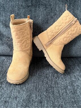 Tan Suede Toddler Boots